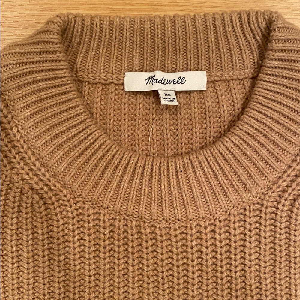 BNWT Madewell Fairbanks Pullover Sweater in Heather Saddle SIZE XS - Picture 7 of 16